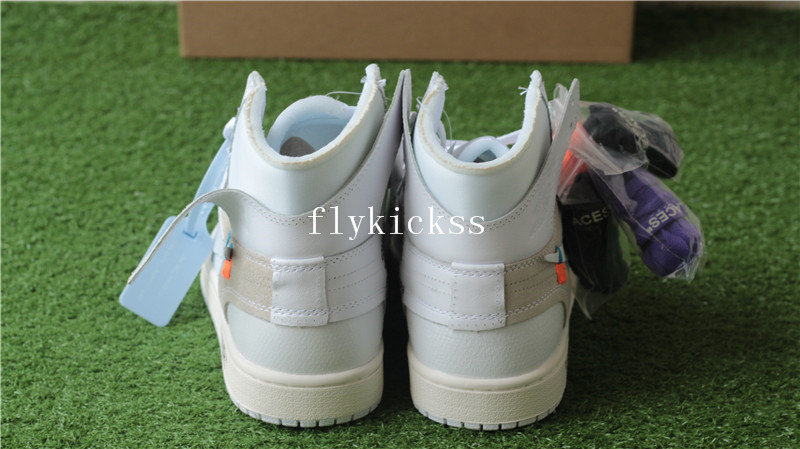 Authentic Air Jordan 1 Off White White 2018